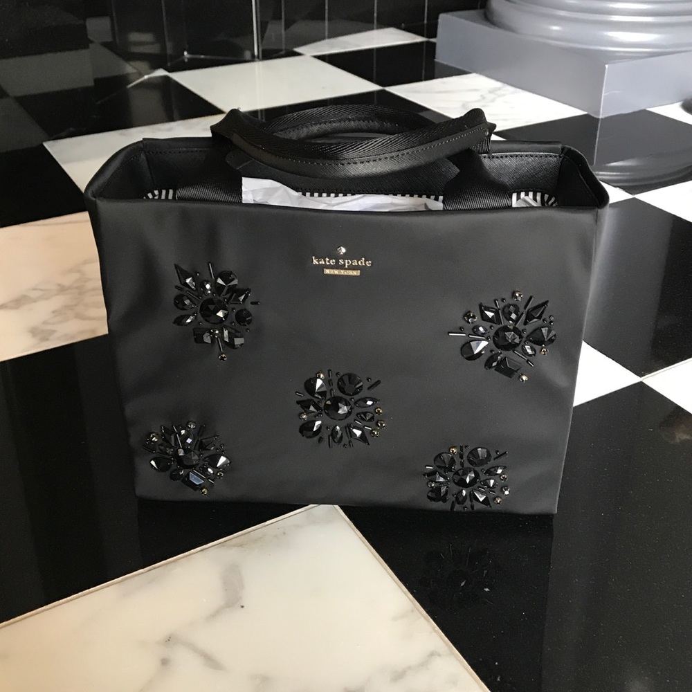 Kate Spade Black Embellished Tote